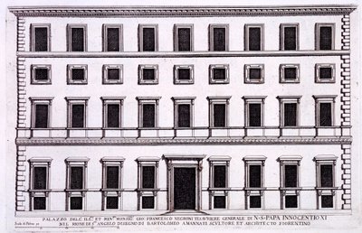 Palazzo di Giovanni Francesco Negroni, Tesoriere di Papa Innocenzo XI, Roma, da 